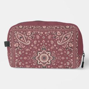 Mauve Bandana Paisley Go-To Bag Travel Organizer
