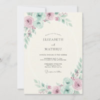 Mauve Celadon Petal Wedding