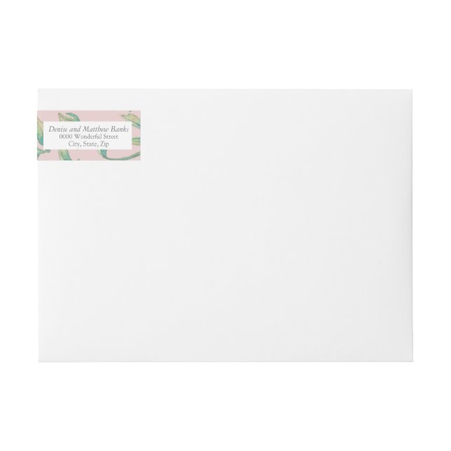 Mauve Chalk Address Label (Front)
