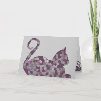 Mauve CrystalKatz Greeting cards