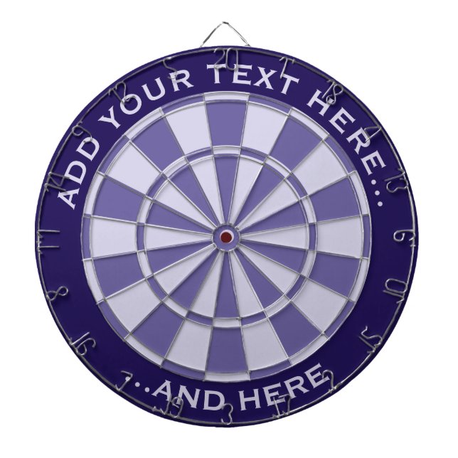 Mauve Dartboard with custom text (Front)