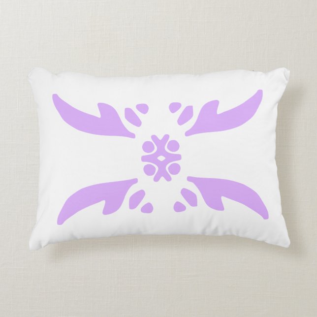 Mauve deco accent pillow (Front)