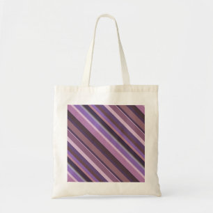 Mauve diagonal stripes tote bag