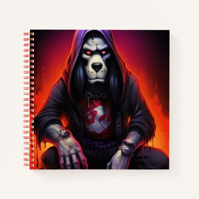 Mauve Dog Notebook (Front)