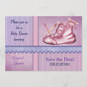 Mauve Dreams Shower Invitation pour bébé fille