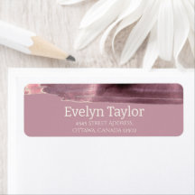 Mauve Dusty Rose Modern Simple