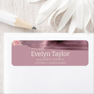 Mauve Dusty Rose Modern Simple