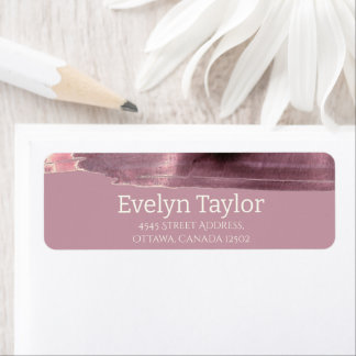 Mauve Dusty Rose Moderne Simple