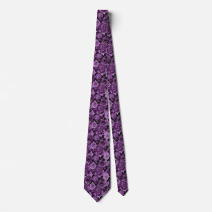 Mauve Floral Neck Tie