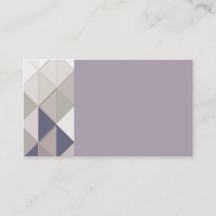 Mauve Geometric Diamond Business Cards