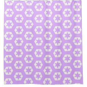 Mauve hexagon honeycomb starflake pattern