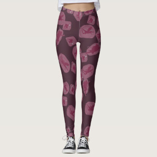 Mauve legging Mauve leggings with fairy pattern