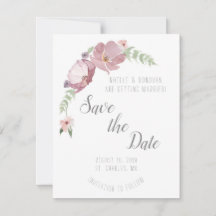 Mauve Meadows | Save the Date Card