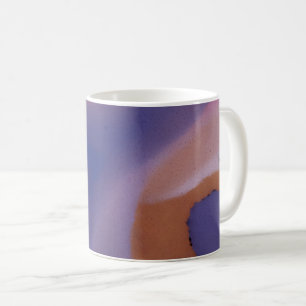 “Mauve Mirage Flow” – Abstract Pink Blue Peach Coffee Mug