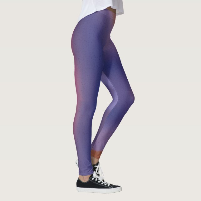 “Mauve Mirage Flow”  –  Abstract Pink Blue Peach Leggings (Right)