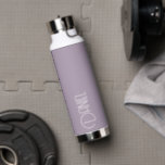 Mauve Modern Typography Groomsman Water Bottle<br><div class="desc">A great gift for the wedding party groomsman or best man! Vacuum insulated water bottle that features personalized name in white,  modern lettering on a trendy,  mauve colour background. Personalize bottle by editing name and replacing with desired name. Select your water bottle style.</div>