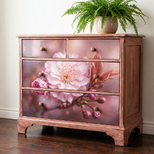 Mauve Moody Rose Double Sakura Bloom Tissue Paper