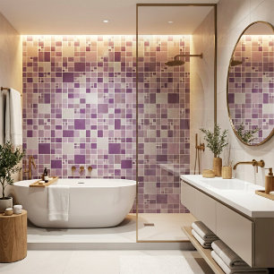 Mauve Mosaic Pattern Kitchen Bathroom Tile