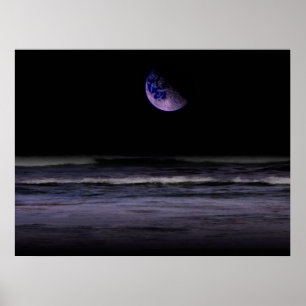 Mauve Ocean Poster