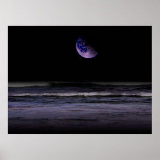 Mauve Ocean Poster
