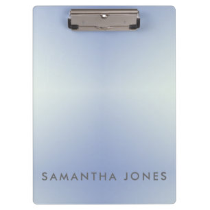 Mauve Ombre Simple Plain Personalize Own Name Clipboard