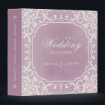 Mauve ornate romantic vintage wedding planner binder<br><div class="desc">Elegant vintage ornate frame design in cream on soft mauve purple background,  romantic and sophisticated,  great wedding planner binder for vintage wedding,  romantic wedding,  and fall wedding. 
See all the matching pieces in the collection.</div>