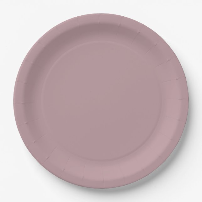 Mauve Paper Plate (Front)