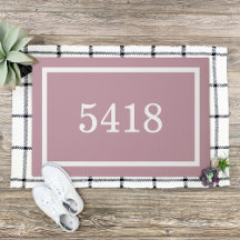 Mauve Personalized Address Number