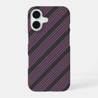 Mauve purple and charcoal five stripes pattern