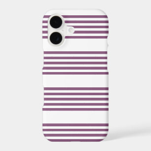 Mauve purple and white five stripes pattern