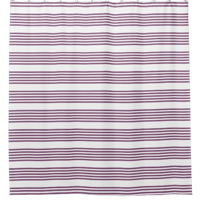 Mauve purple and white five stripes pattern (Front)