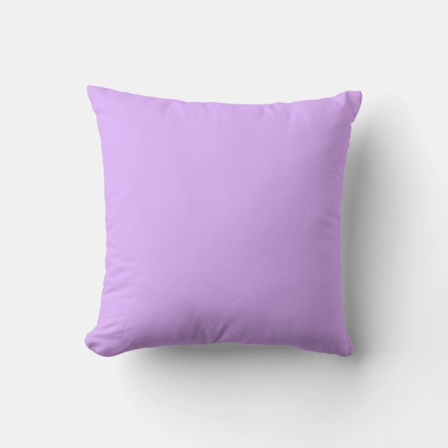 Mauve Purple E0B0FF Solid Colour Design Throw Pillow (Front)