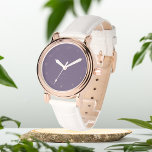 Mauve Purple initial monogram eWatch Watch<br><div class="desc">Gift for her,  mauve Purple wrist watch</div>