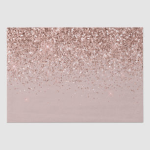 Mauve Rose Gold Glitter Sparkle Tissue Paper