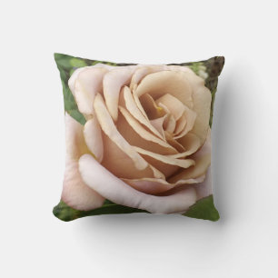 Mauve Rose Throw Pillow