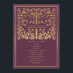 Mauve Royal Medieval Sword Wedding Program<br><div class="desc">Elegant and modern wedding design inspired by the medieval fantasy genre. Design is not real foil. You can customize this further by clicking on the "PERSONALIZE" button. Matching Items in our shop for a complete party theme.</div>