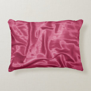 Mauve Satin-Rectangular Accent Pillow