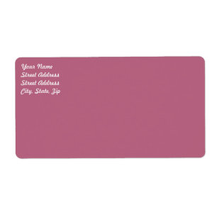 Mauve Shipping Label