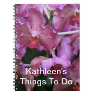 Mauve Singapore Orchid Notebook