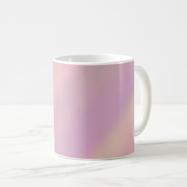 Mauve Soft Blush Pink 80s  Coffee Mug (Front Right)
