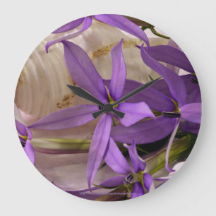 Mauve Starshine  Laurentia Large Clock
