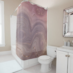 Mauve Strata   Dusty Pink and Rose Gold Agate