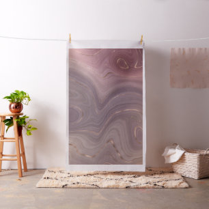 Mauve Strata   Dusty Pink and Rose Gold Agate Fabric