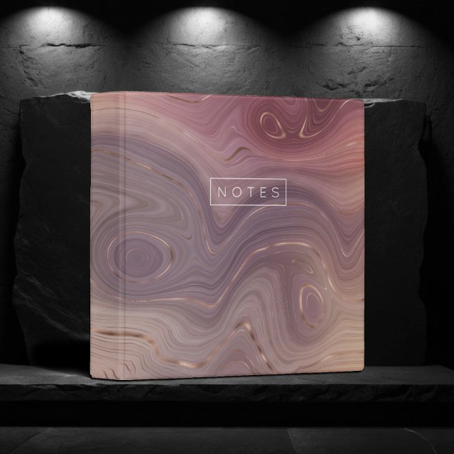 Mauve Strata | Dusty Pink and Rose Gold Custom Binder (Creator Uploaded)