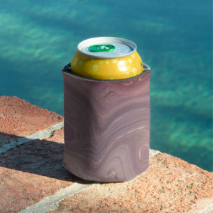 Mauve Strata   Dusty Pink Rose Gold Agate Can Cooler