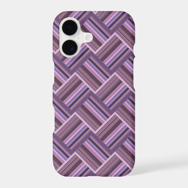 Mauve stripes diagonal weave pattern (Back)