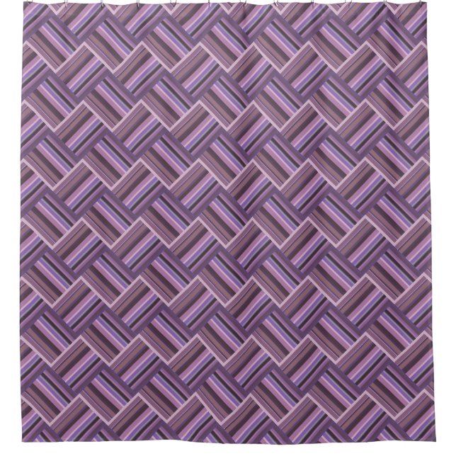 Mauve stripes diagonal weave pattern (Front)