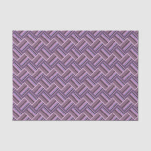 Mauve stripes diagonal weave pattern tissue paper