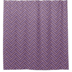Mauve stripes double weave pattern