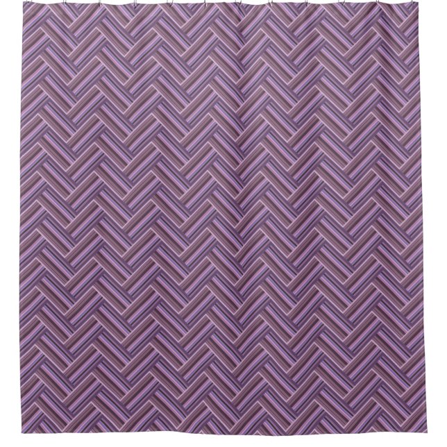 Mauve stripes double weave pattern (Front)